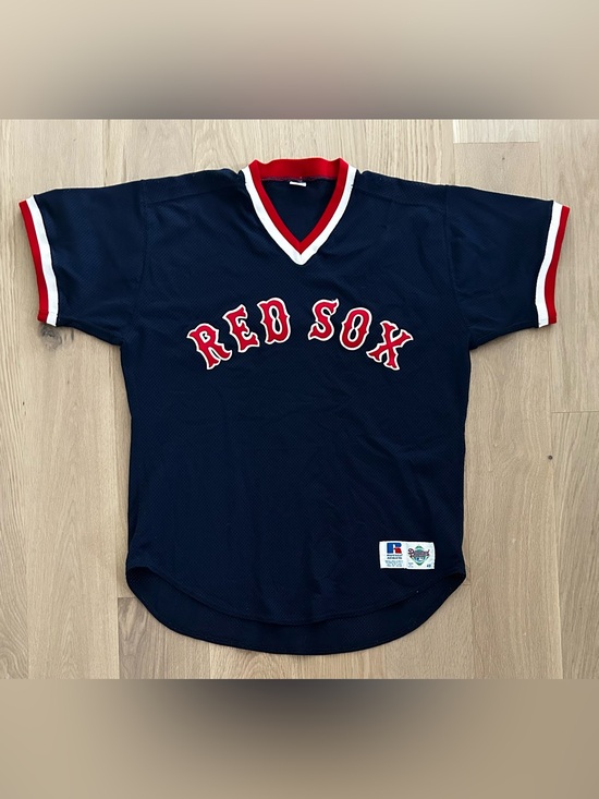 Russell Athletic Other - Vintage Russell Athletic Boston Red Sox V-neck MLB Baseball Jersey - Size 48 (XL